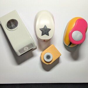 Mixed Lot of 4 Paper Shape Cutters - Pre Owned